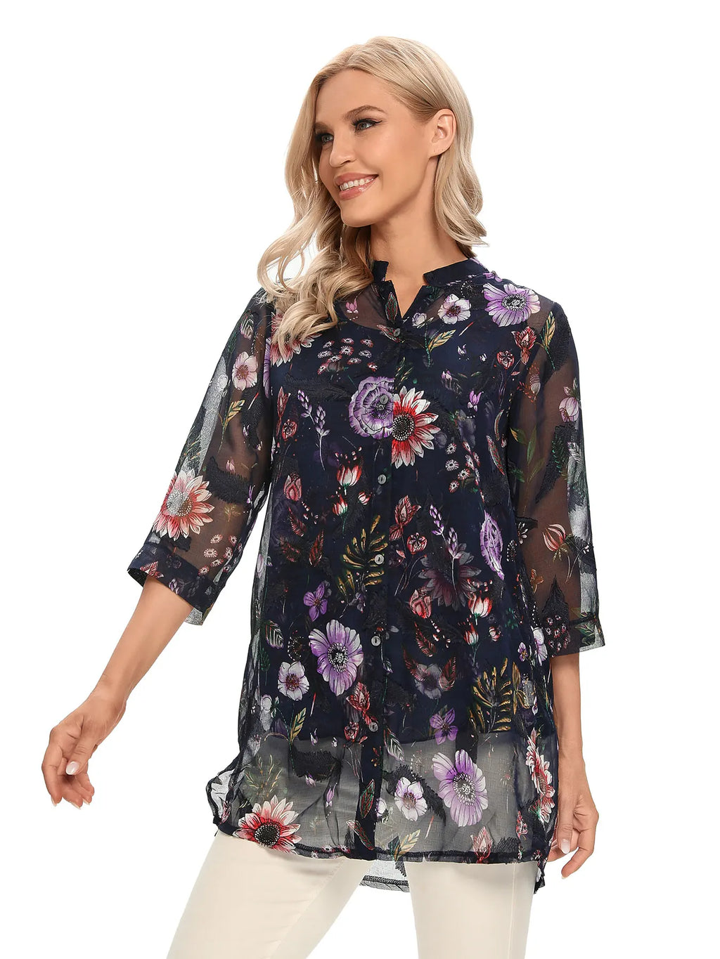 Casual Printed Button-Up Shirt | Loose Fit Spring Top