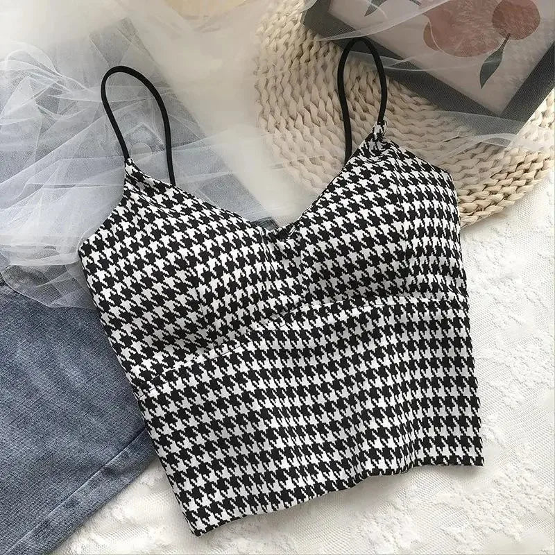 Sexy Push Up Crop Top Women Padded Slim Summer Cami