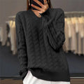 Women’s V-Neck Knit Sweater – Autumn/Winter Long Sleeve Wool Pullover