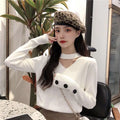 Halter Neck Knit Sweater | Slim Fit Women’s Pullover
