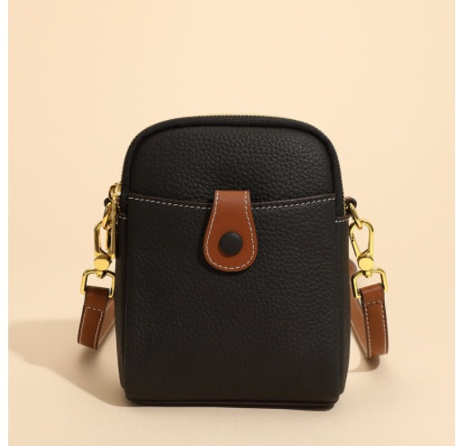 Women’s Leather Phone Crossbody Bag | Mini Square Wallet