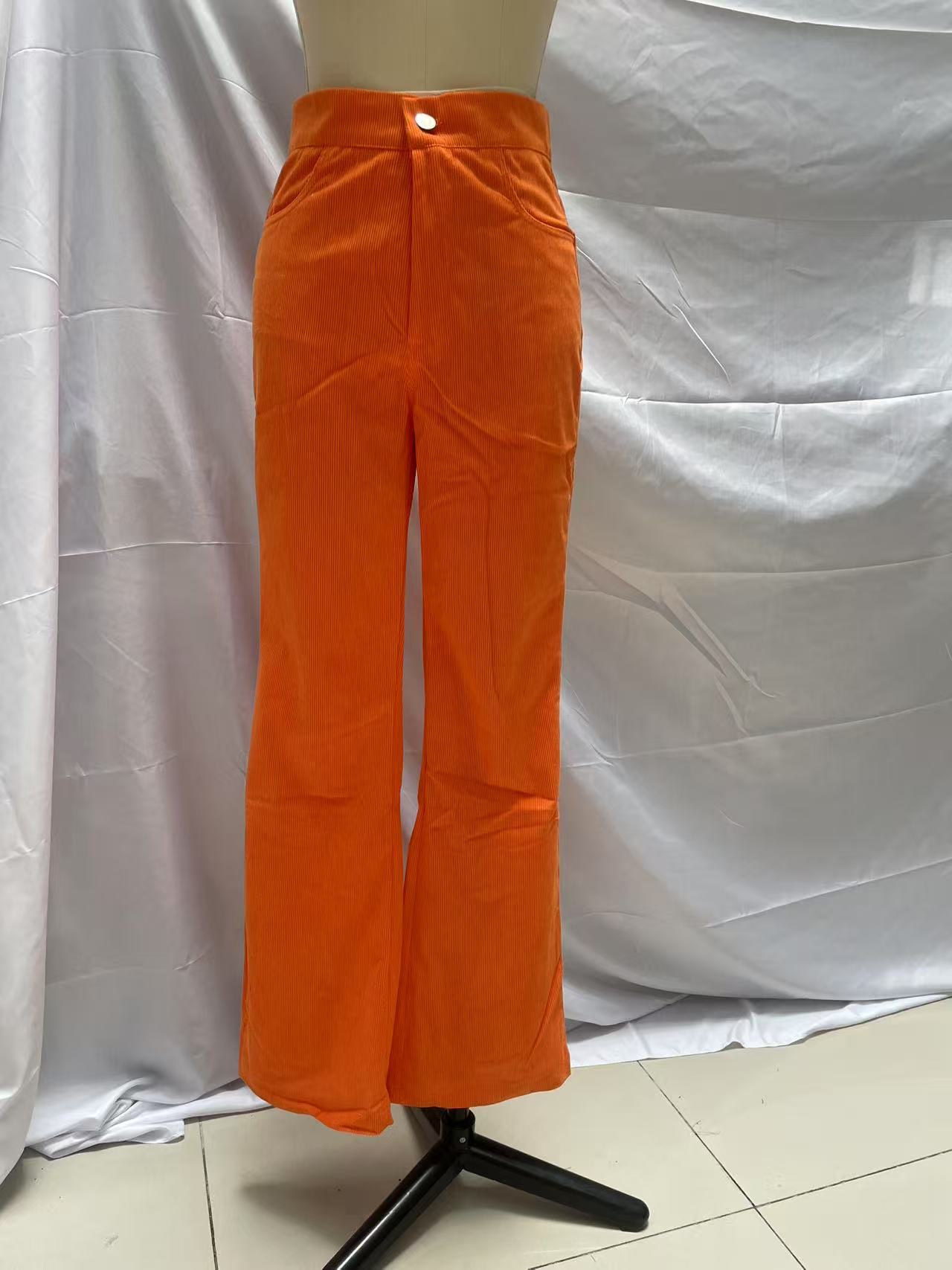 Women’s High-Waist Flare Casual Trousers