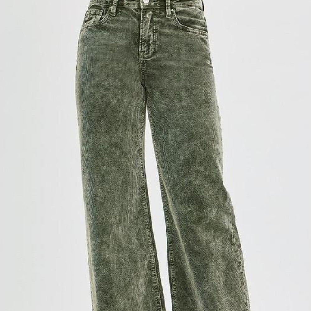 Best-Selling Women’s Wide-Leg Denim Pants – Cropped Flared Style