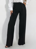 Elegant High-Waist Straight-Leg Women’s Trousers
