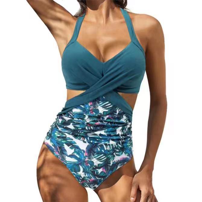 Women’s Multicolor Bikini Set – Padded Wireless Two-Piece Swimwear