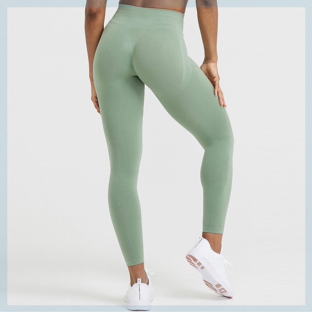 Seamless Scrunch Butt Leggings for Women – High Stretch Workout Gym Pants