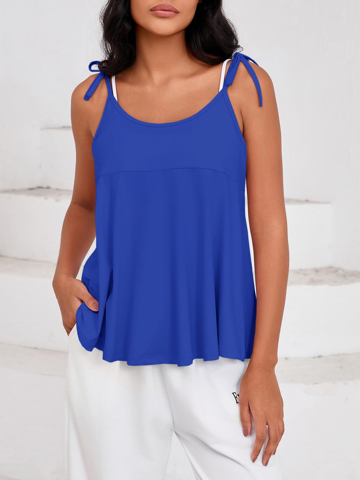 Women’s Racerback Workout Tank Top – Loose Fit Activewear