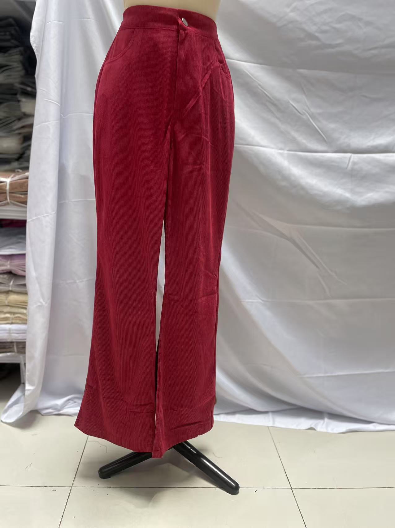 Women’s High-Waist Flare Casual Trousers