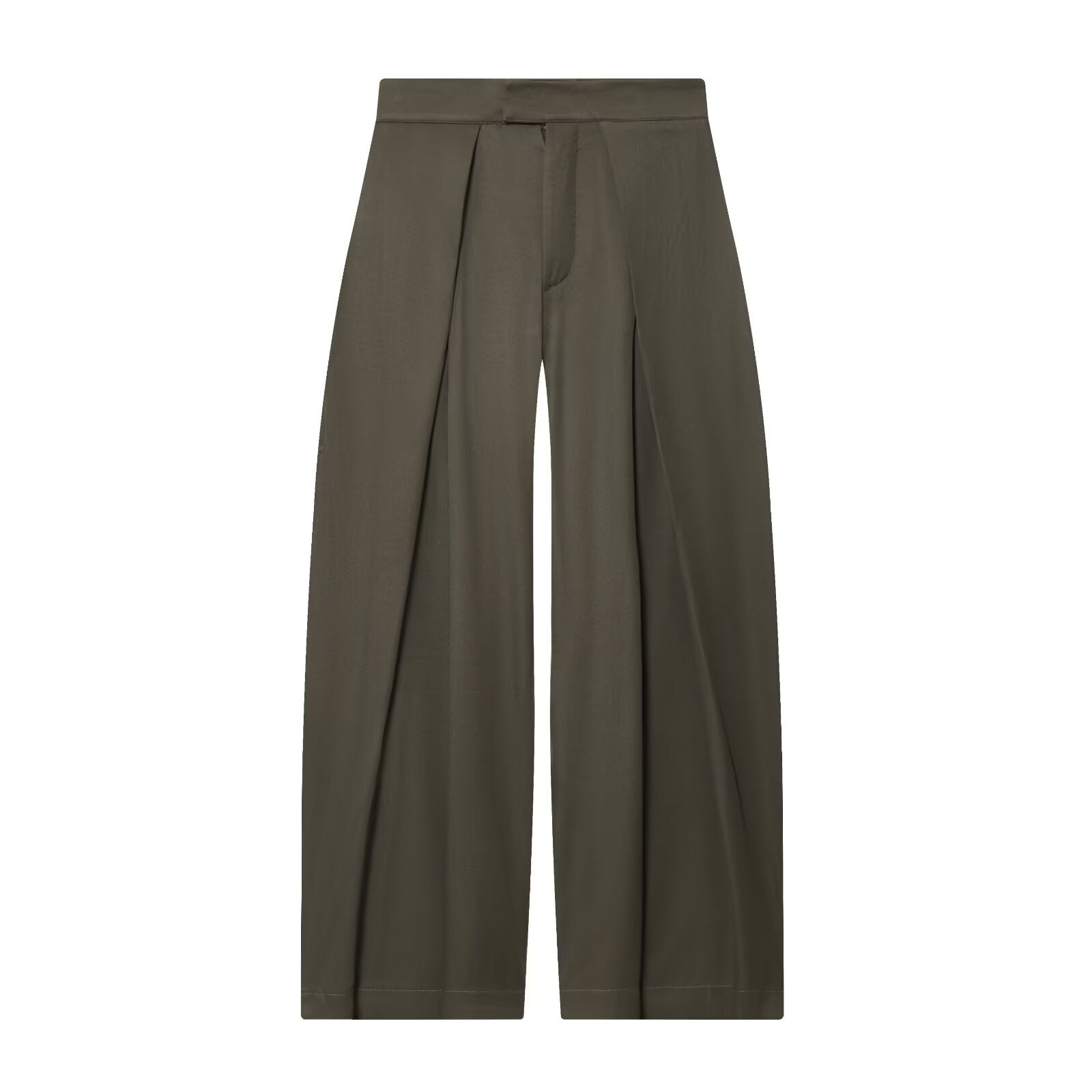 Women’s Loose Fit Pleated Trousers – Casual Street Style