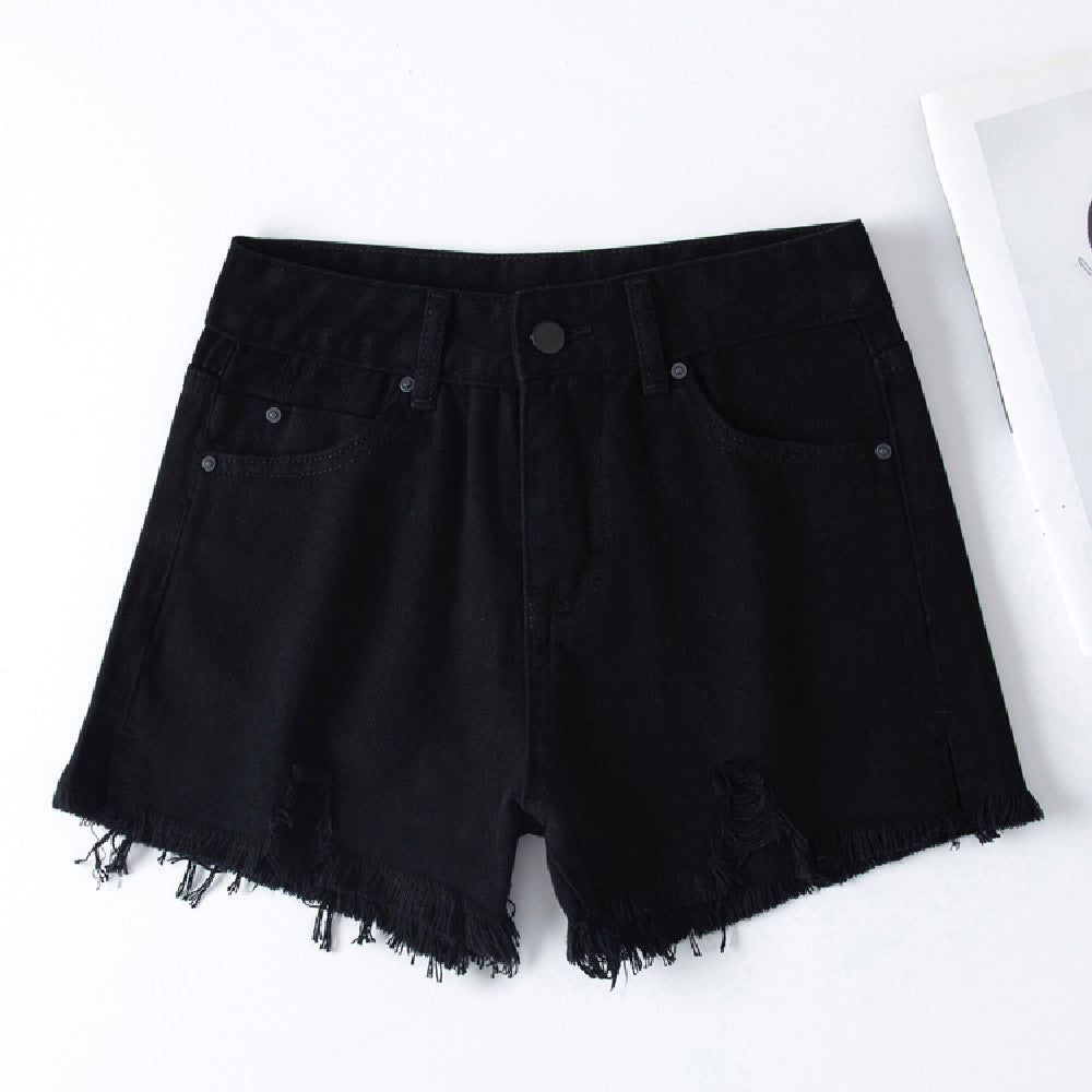 Women’s High-Waist Wide-Leg Denim Shorts