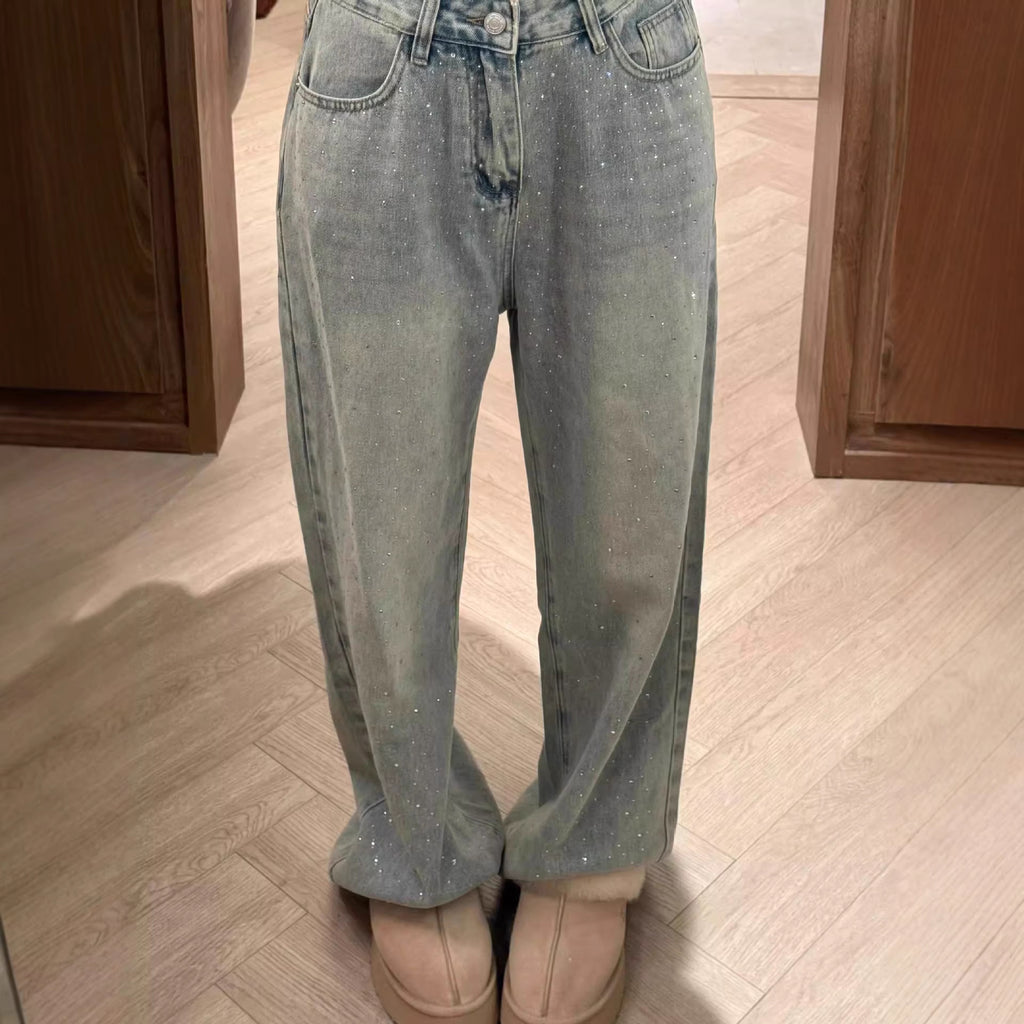Women’s High-Waist Straight-Leg Jeans – Classic Design