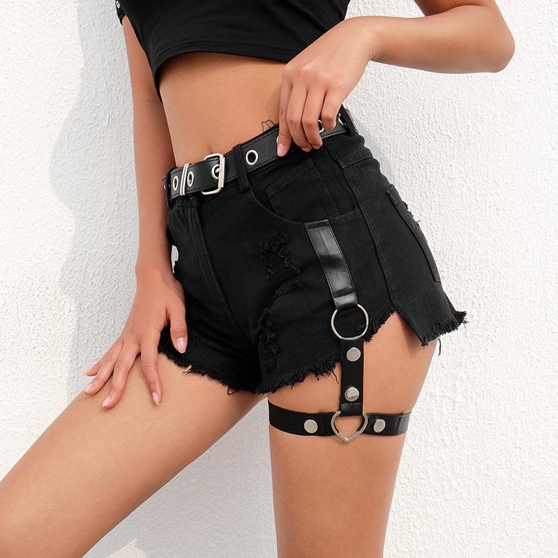 Women’s Ribbon Detail Shorts – Slim Fit Bamboo Fabric Casual Summer Shorts