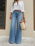 Women’s Vintage Washed Jeans – Street Style Denim