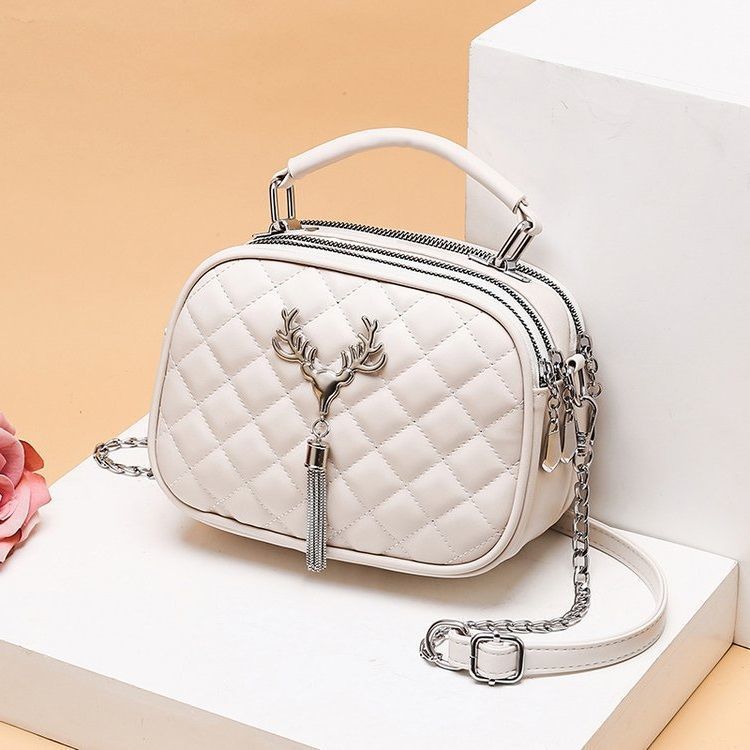 Women’s Large Capacity Shoulder Bag – Chain Strap PU Handbag