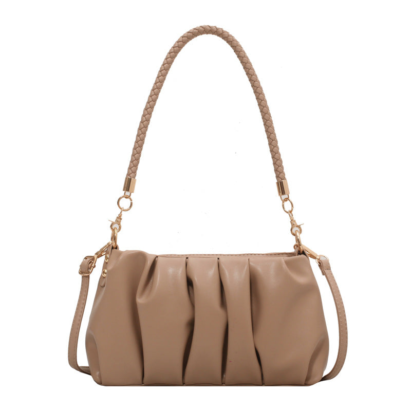Women’s Soft PU Leather Underarm Bag – Retro Shoulder Handbag