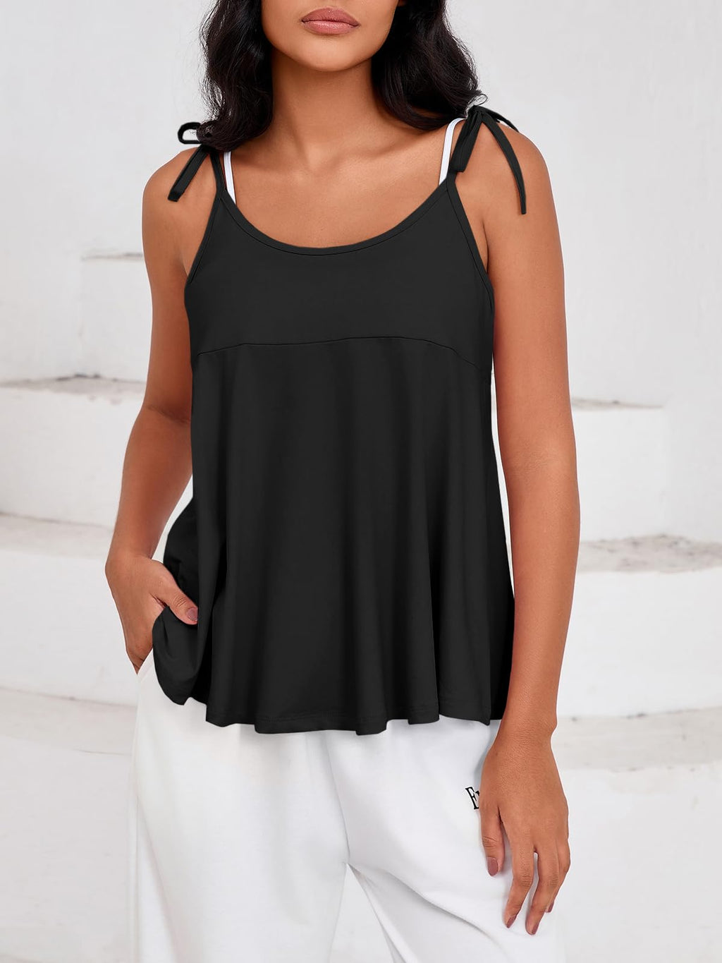 Women’s Racerback Workout Tank Top – Loose Fit Activewear