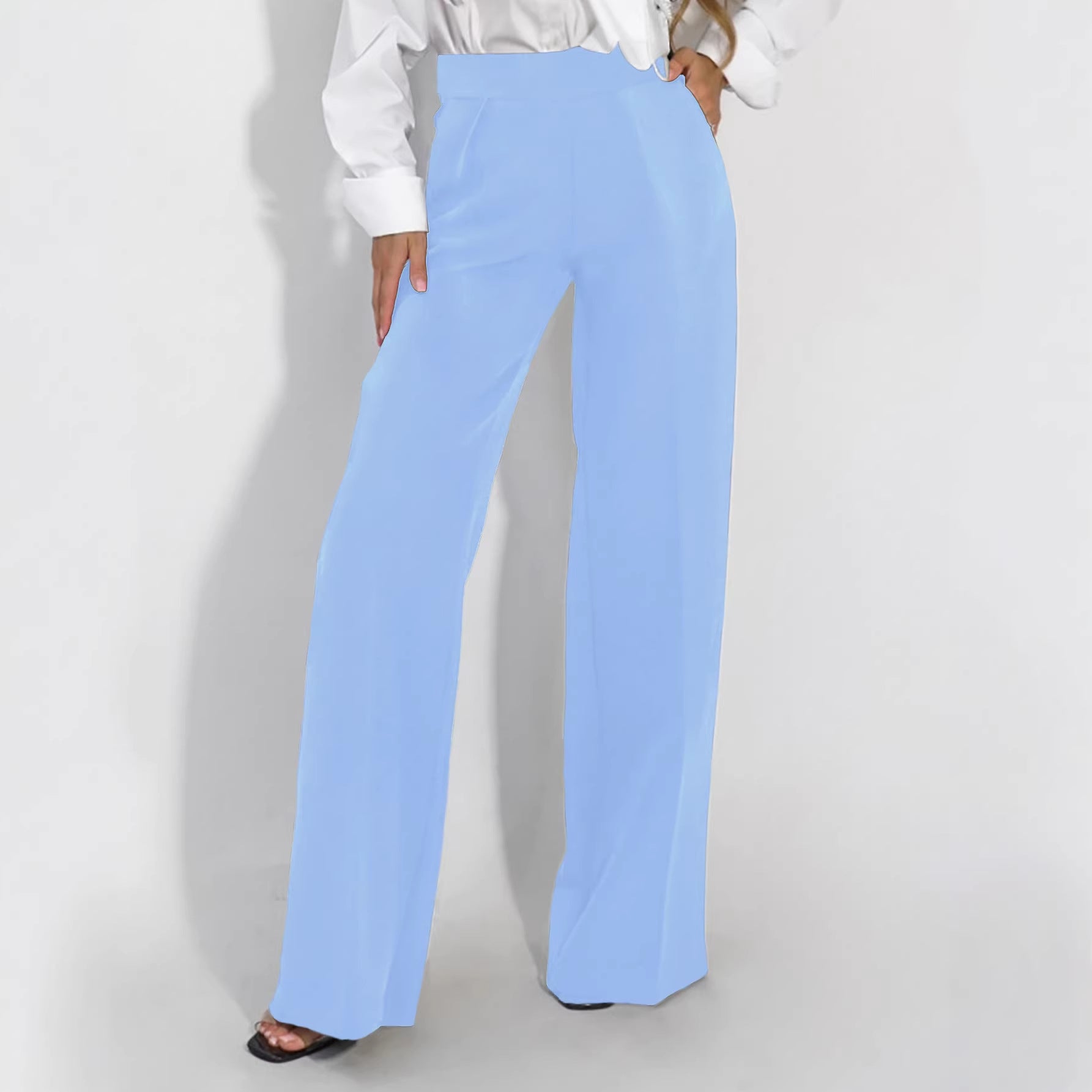 Elegant High-Waist Straight-Leg Women’s Trousers