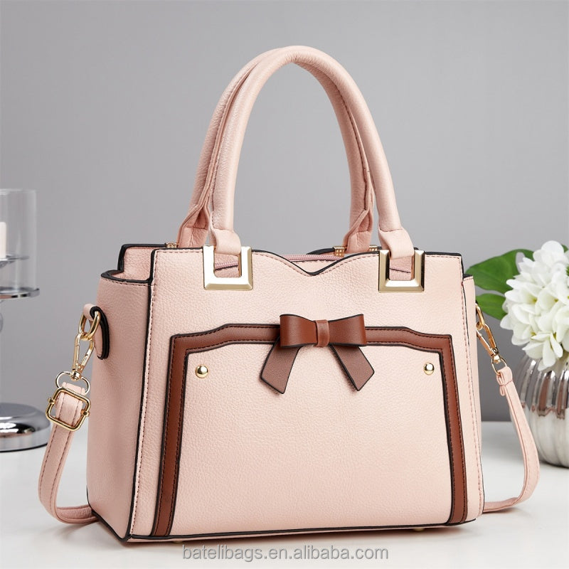 Chain Strap Women's PU Leather Shoulder Bag – Striped Luxury Commuter Handbag