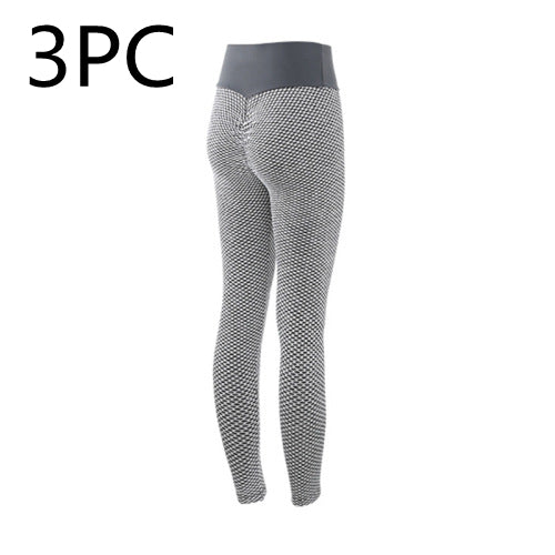 Plaid High Waist Seamless Leggings for Women – Breathable Fitness Yoga Pants