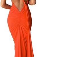Women Sexy Backless Dress Bodycon Sleeveless Open Back Maxi Dress Going Out Elegant Party Cocktail Long Dress