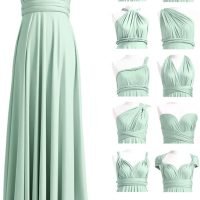 Infinity Dress with Bandeau, Convertible Bridesmaid Dress, Long, Plus Size, Multi-Way Dress, Twist Wrap Dress