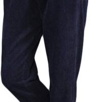 Women's Casual Corduroy Pants Comfy Pull on Elastic Waist Trousers Drawstring Cotton Pants