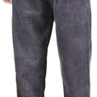 Women's Casual Corduroy Pants Comfy Pull on Elastic Waist Trousers Drawstring Cotton Pants