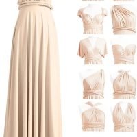 Infinity Dress with Bandeau, Convertible Bridesmaid Dress, Long, Plus Size, Multi-Way Dress, Twist Wrap Dress