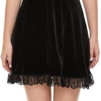 Gothic Dresses Vintage Lace-up Dress Classic Little Black Dress for Women Black Goth Dress