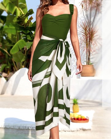 One Piece Swimsuit with Cover Up
