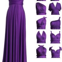 Infinity Dress with Bandeau, Convertible Bridesmaid Dress, Long, Plus Size, Multi-Way Dress, Twist Wrap Dress