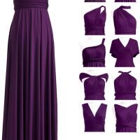 Infinity Dress with Bandeau, Convertible Bridesmaid Dress, Long, Plus Size, Multi-Way Dress, Twist Wrap Dress