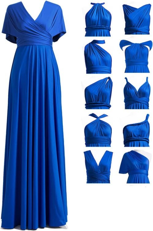 Infinity Dress with Bandeau, Convertible Bridesmaid Dress, Long, Plus Size, Multi-Way Dress, Twist Wrap Dress