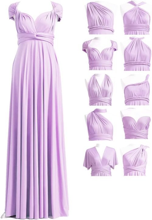 Infinity Dress with Bandeau, Convertible Bridesmaid Dress, Long, Plus Size, Multi-Way Dress, Twist Wrap Dress