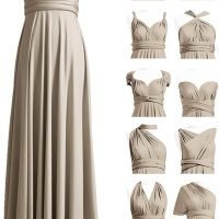 Infinity Dress with Bandeau, Convertible Bridesmaid Dress, Long, Plus Size, Multi-Way Dress, Twist Wrap Dress