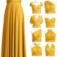 Infinity Dress with Bandeau, Convertible Bridesmaid Dress, Long, Plus Size, Multi-Way Dress, Twist Wrap Dress