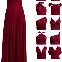 Infinity Dress with Bandeau, Convertible Bridesmaid Dress, Long, Plus Size, Multi-Way Dress, Twist Wrap Dress