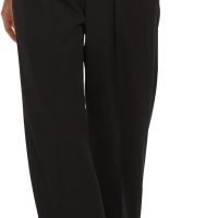 Women's Wide Leg Pants High Elastic Waisted Long Straight Casual Pant Fashion Loose Trousers