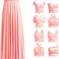 Infinity Dress with Bandeau, Convertible Bridesmaid Dress, Long, Plus Size, Multi-Way Dress, Twist Wrap Dress