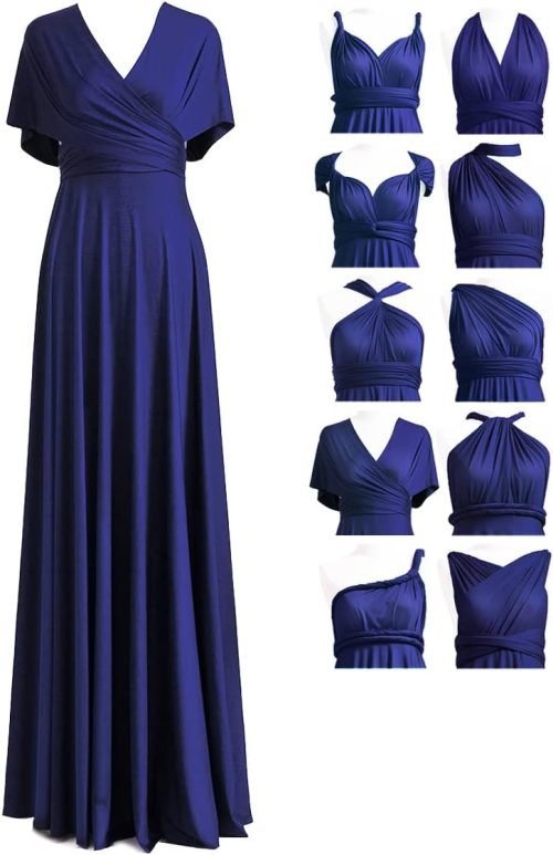 Infinity Dress with Bandeau, Convertible Bridesmaid Dress, Long, Plus Size, Multi-Way Dress, Twist Wrap Dress