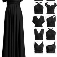 Infinity Dress with Bandeau, Convertible Bridesmaid Dress, Long, Plus Size, Multi-Way Dress, Twist Wrap Dress