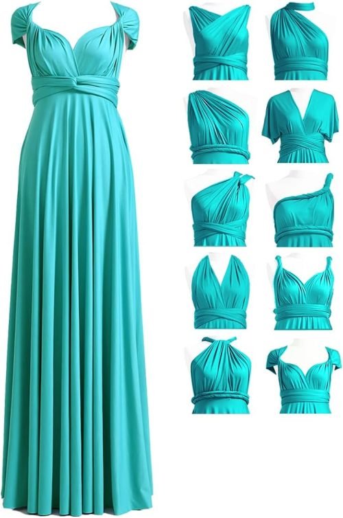 Infinity Dress with Bandeau, Convertible Bridesmaid Dress, Long, Plus Size, Multi-Way Dress, Twist Wrap Dress