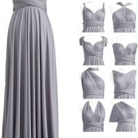 Infinity Dress with Bandeau, Convertible Bridesmaid Dress, Long, Plus Size, Multi-Way Dress, Twist Wrap Dress