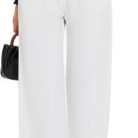 Women's Wide Leg Pants High Elastic Waisted Long Straight Casual Pant Fashion Loose Trousers