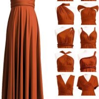 Infinity Dress with Bandeau, Convertible Bridesmaid Dress, Long, Plus Size, Multi-Way Dress, Twist Wrap Dress