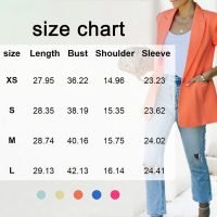 Womens Casual Blazers Button Lapel Long Sleeve Cardigan Work Office Fashion Suit Blazer Jackets with Pockets