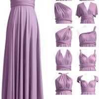 Infinity Dress with Bandeau, Convertible Bridesmaid Dress, Long, Plus Size, Multi-Way Dress, Twist Wrap Dress