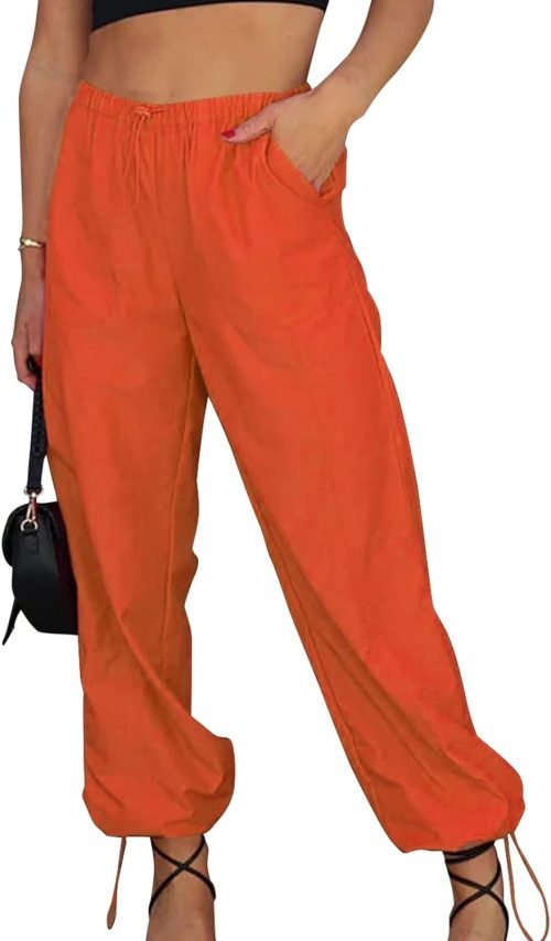 Women Mesh Stitching Jogger Pants Relax Fit Fashion Hiphop Dance Trouser