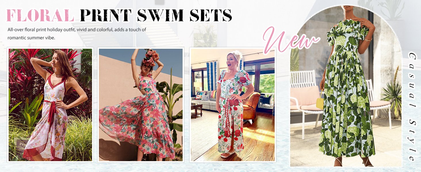Swimsuit with Cover Up for Women Swim Sets