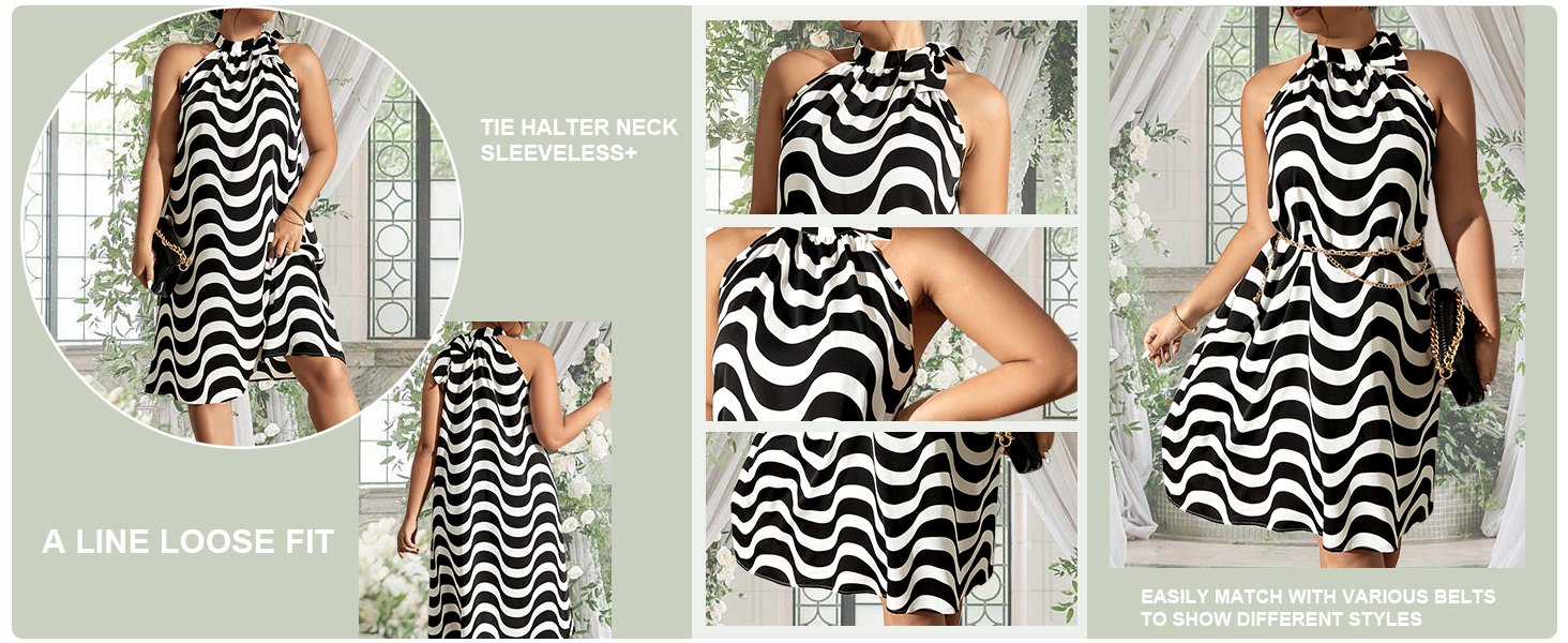 tie halter neck dress